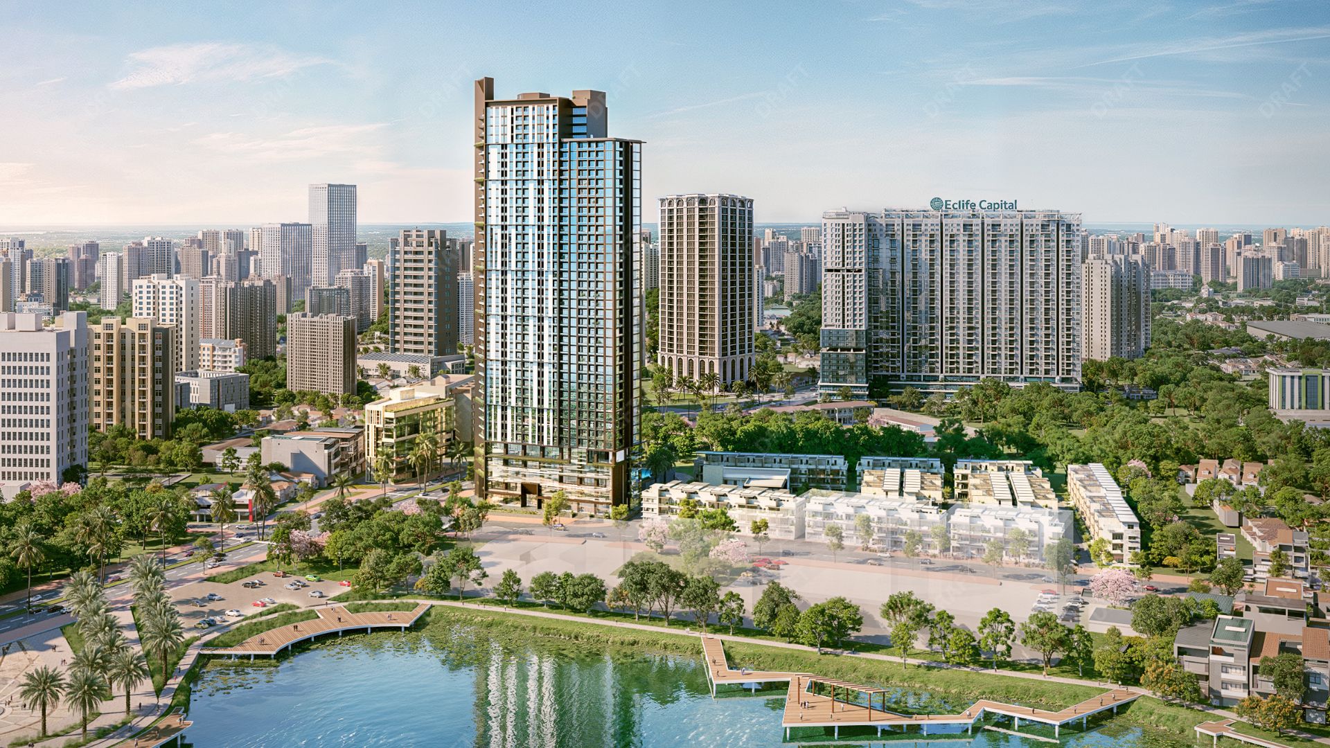 Phối cảnh chung cư Iconia Lakeside