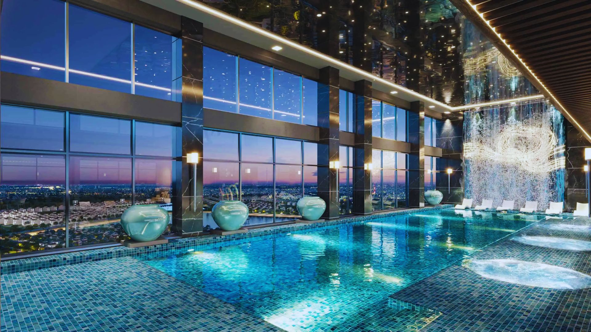 Tiện ích bể bơi 4 mùa khối đế Iconia Lakeside