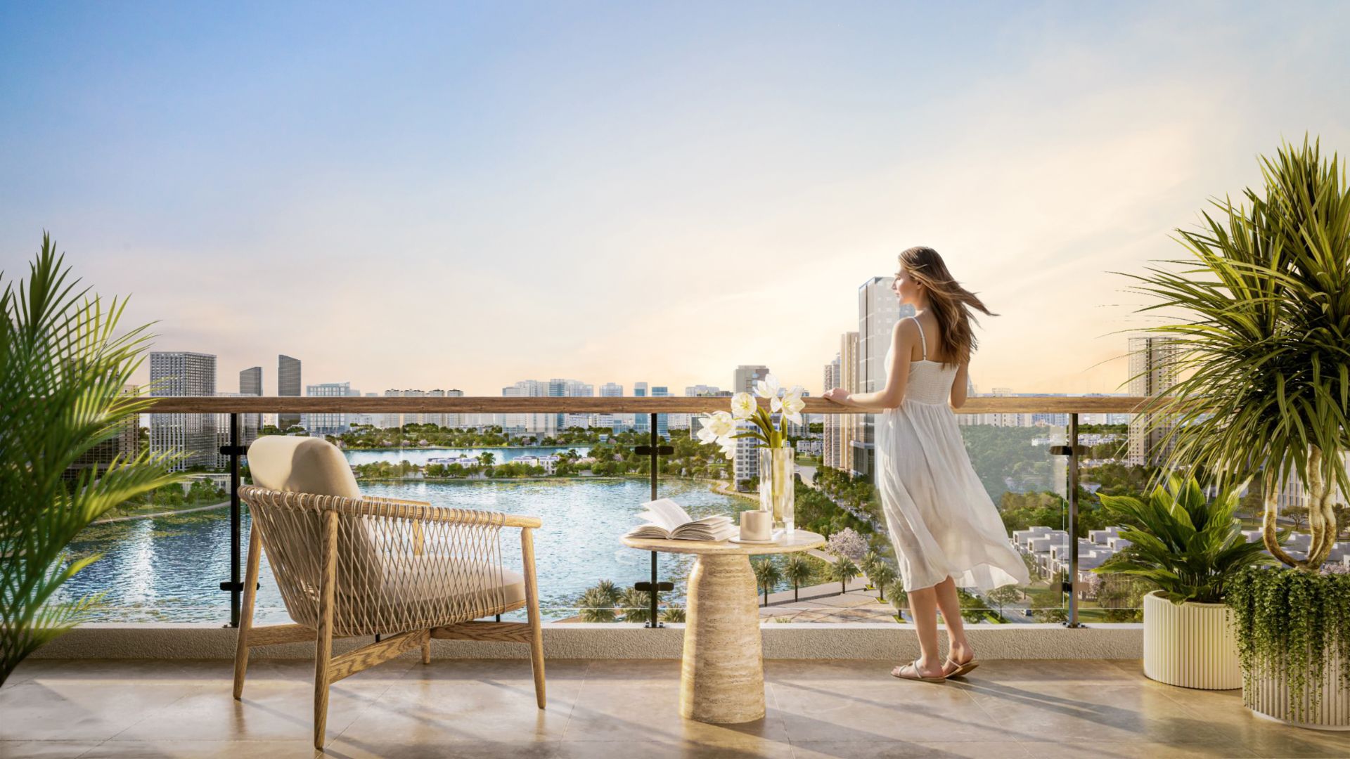 Tầm view từ Skybar Iconia Lakeside